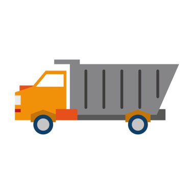 Kargo kamyon araç sembolü izole