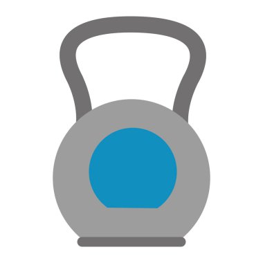 Jimnastik ekipmanları kettlebell izole düz