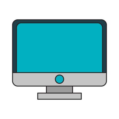 Teknoloji bilgisayar ekran çizgi film