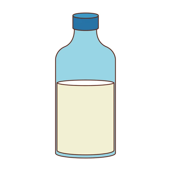 Milk bottle isolated — Stock Vector