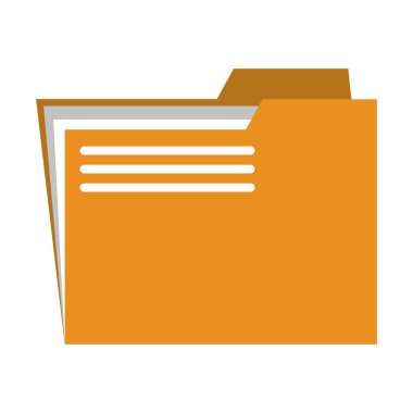 İş klasörü belge simgesi yalıtılmış