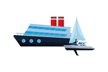 Yelkenli gemi deniz seyahat ve cruiseship