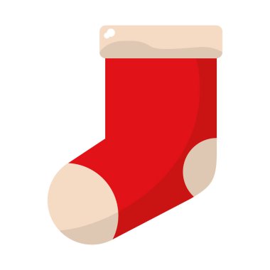 Noel çorap karikatür izole karikatür