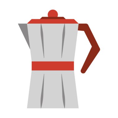 Kahve su ısıtıcısı sürahi sıcak içecek izole