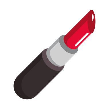 Makyaj ruj kozmetik izole karikatür vektör illüstrasyon