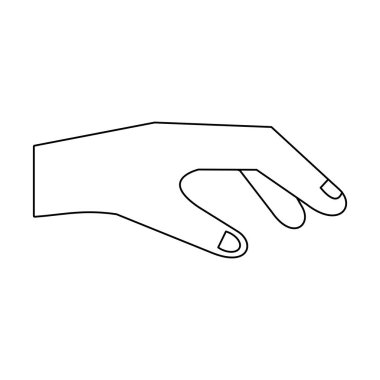 El siyah ve beyaz izole bir şey karikatür kapma