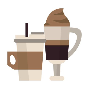 kahve kafe konsept karikatür