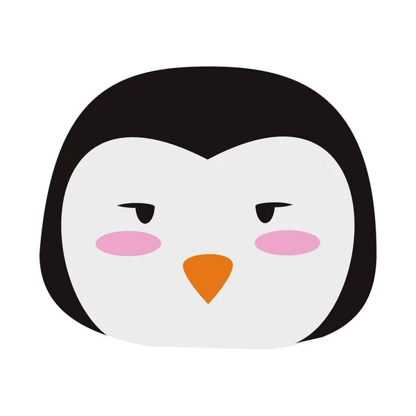 Χαριτωμένο πιγκουίνος ζώο κινούμενο σχέδιο εικονογράφος — Διανυσματικό Αρχείο