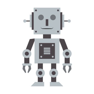 Robot oyuncak teknolojisi karikatür Vektör illüstrasyon