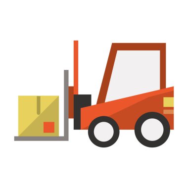 Kutu araç sembolü ile Forklift