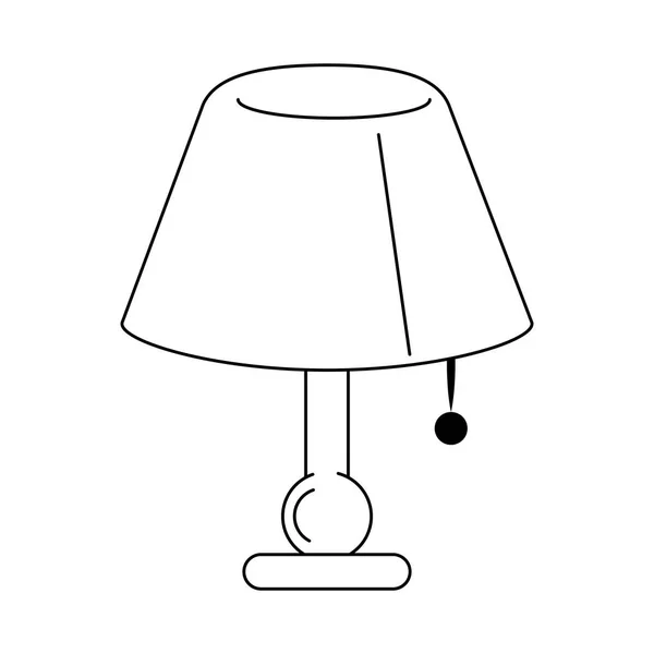 Natt skrivbord lampa — Stock vektor