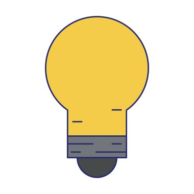 ampul simgesi mavi çizgiler