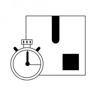 Teslimat ve lojistik siyah beyaz