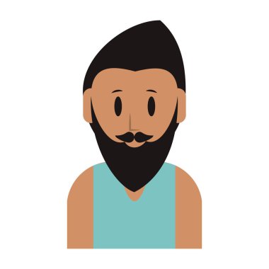 kişi üst vücut karikatür