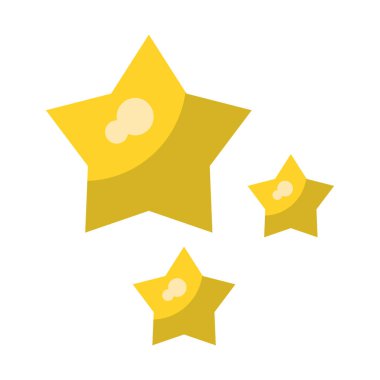 İzole film yıldızları seti