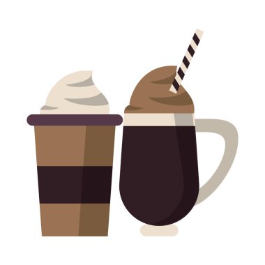 kahve kafe konsept karikatür