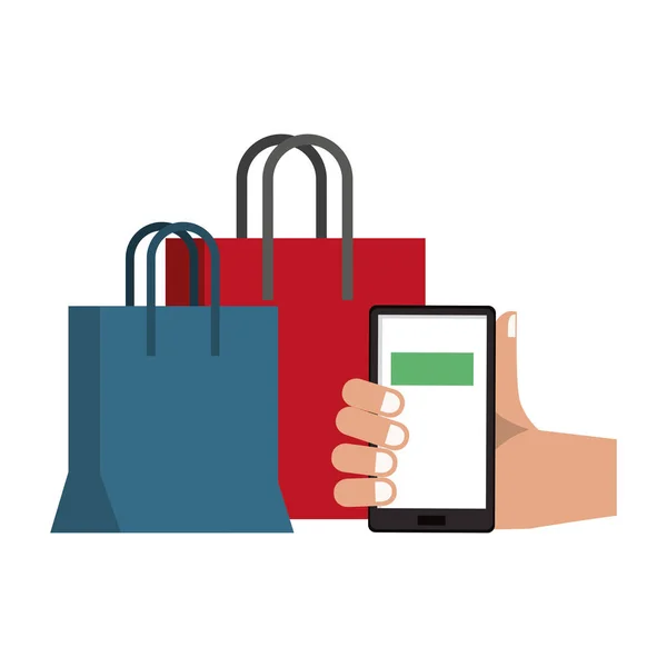 온라인 쇼핑 및 판매 기호 — 스톡 벡터