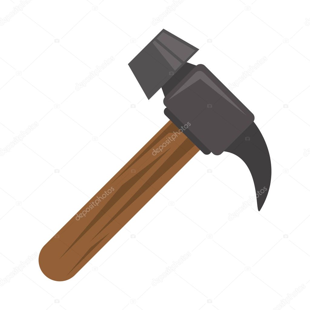Work hammer wooden grip tool
