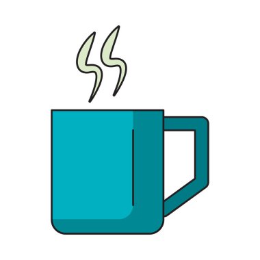 kahve porselen fincan karikatür