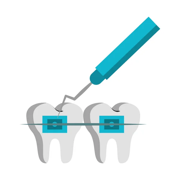 Salud e higiene en el cuidado dental — Archivo Imágenes Vectoriales