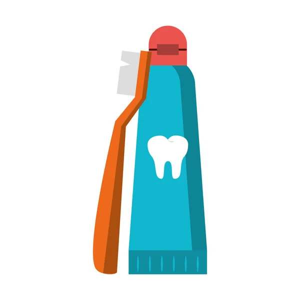 Cuidados odontológicos saúde e higiene — Vetor de Stock