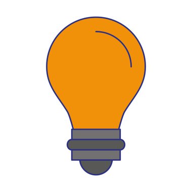 Ampul ampul enerji sembolü izole