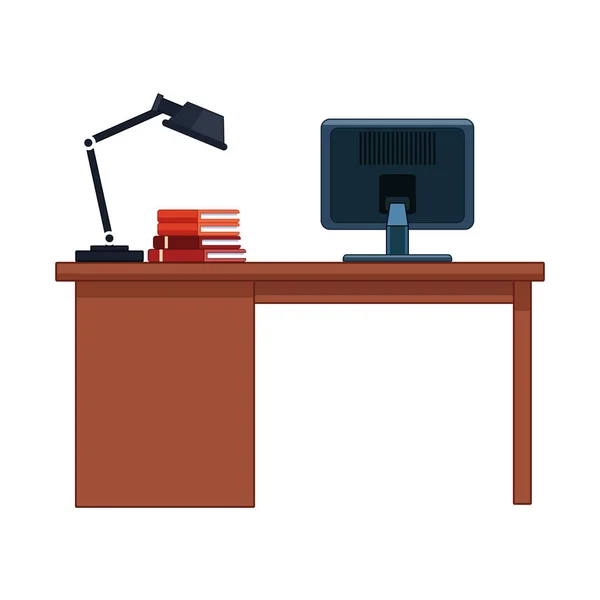 Icône de bureau ordinateur — Image vectorielle