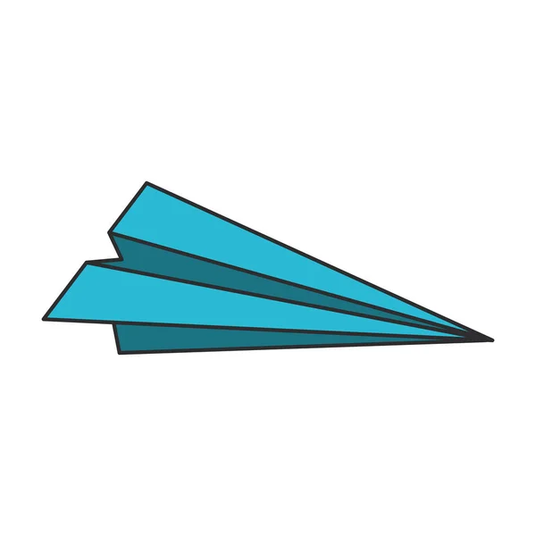 Desenho animado avião de papel —  Vetores de Stock