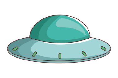 Ufo uzaylı uzay gemisi karikatür