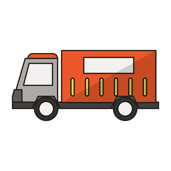 Lastkraftwagen Seitenansicht — Stockvektor