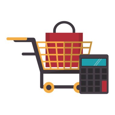 alışveriş konsepti karikatür