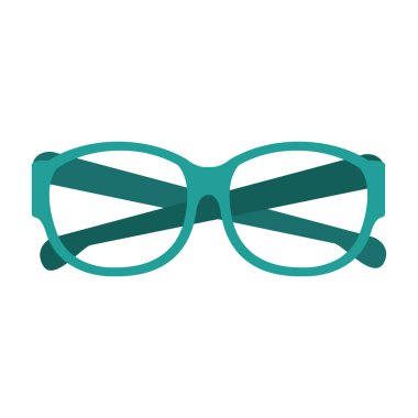 Yönetici gözlük accesorie izole karikatür vektör illüstrasyon