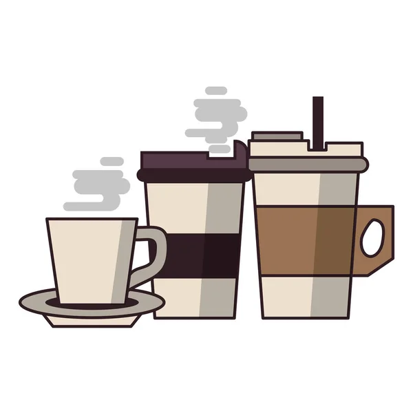 Kaffee Café Konzept Cartoon — Stockvektor