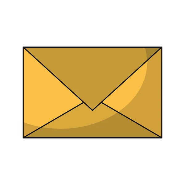 Символ літери електронної пошти ізольовано — стоковий вектор