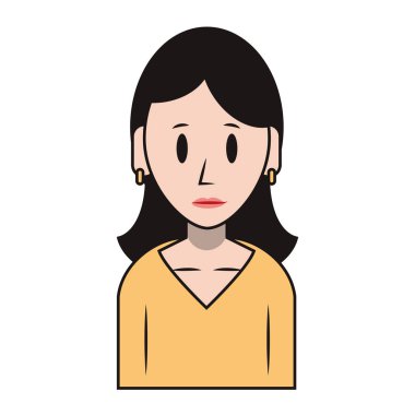 kişi üst vücut karikatür