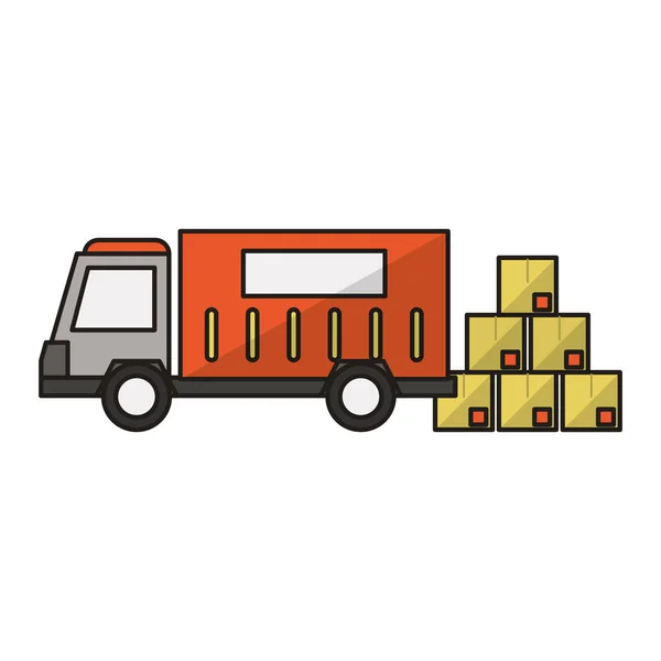 Levering en logistiek — Stockvector