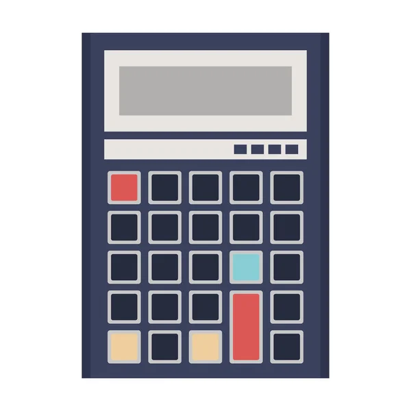 Calculadora dispositivo matemático aislado — Vector de stock