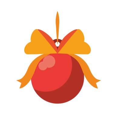 Yay ile Noel dekoratif top