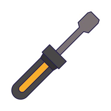 tornavida çalışma onarım aracı mavi çizgiler