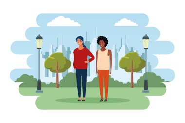 kadın avatar çizgi film karakter vektör illüstrasyon