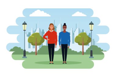 kadın avatar çizgi film karakter vektör illüstrasyon