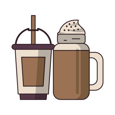 kahve kafe konsept karikatür