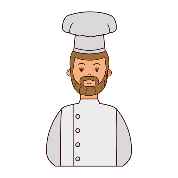 Mannelijke chef-kok avatar — Stockvector