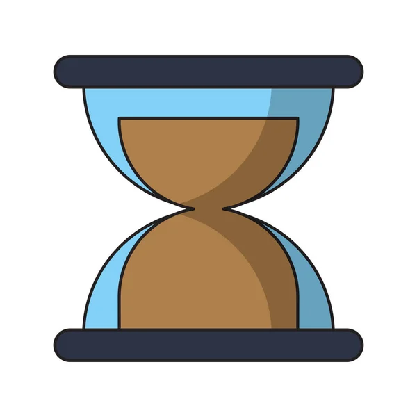 Orologio di vetro sabbia cartone animato — Vettoriale Stock