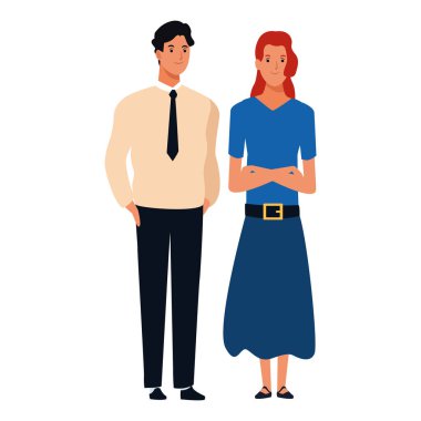 Çift avatar çizgi film karakteri