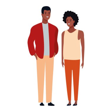 Çift avatar çizgi film karakteri