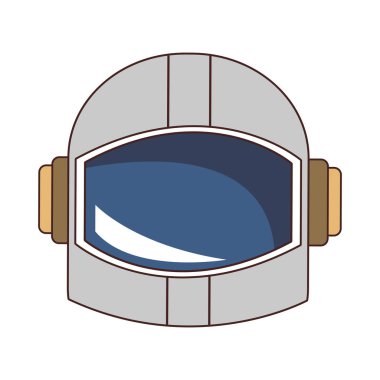 Astronot kaskı izole