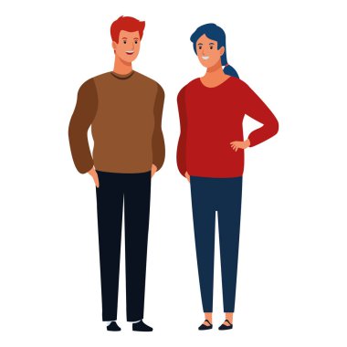 Çift avatar çizgi film karakteri