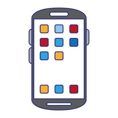 Uygulamalar menü sembolü ile akıllı telefon