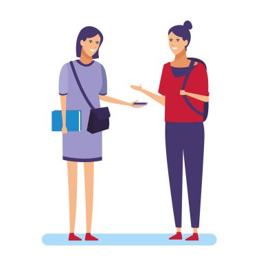 Arkadaşlar sahip eğlenceli karikatür